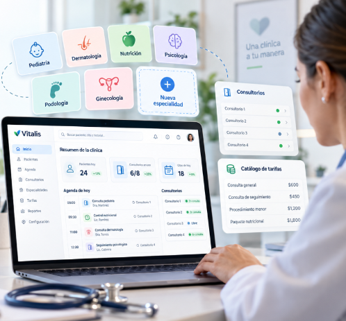 Vitalis-BO configurado para una especialidad concreta